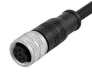 M16 预浇铸线缆连接器，孔，芯数：7，焊接，直，屏蔽，IP67，UL认证